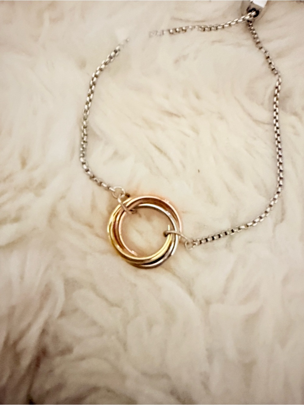 Origami Owl TRI-Tone Interlocking Ring Bracelet